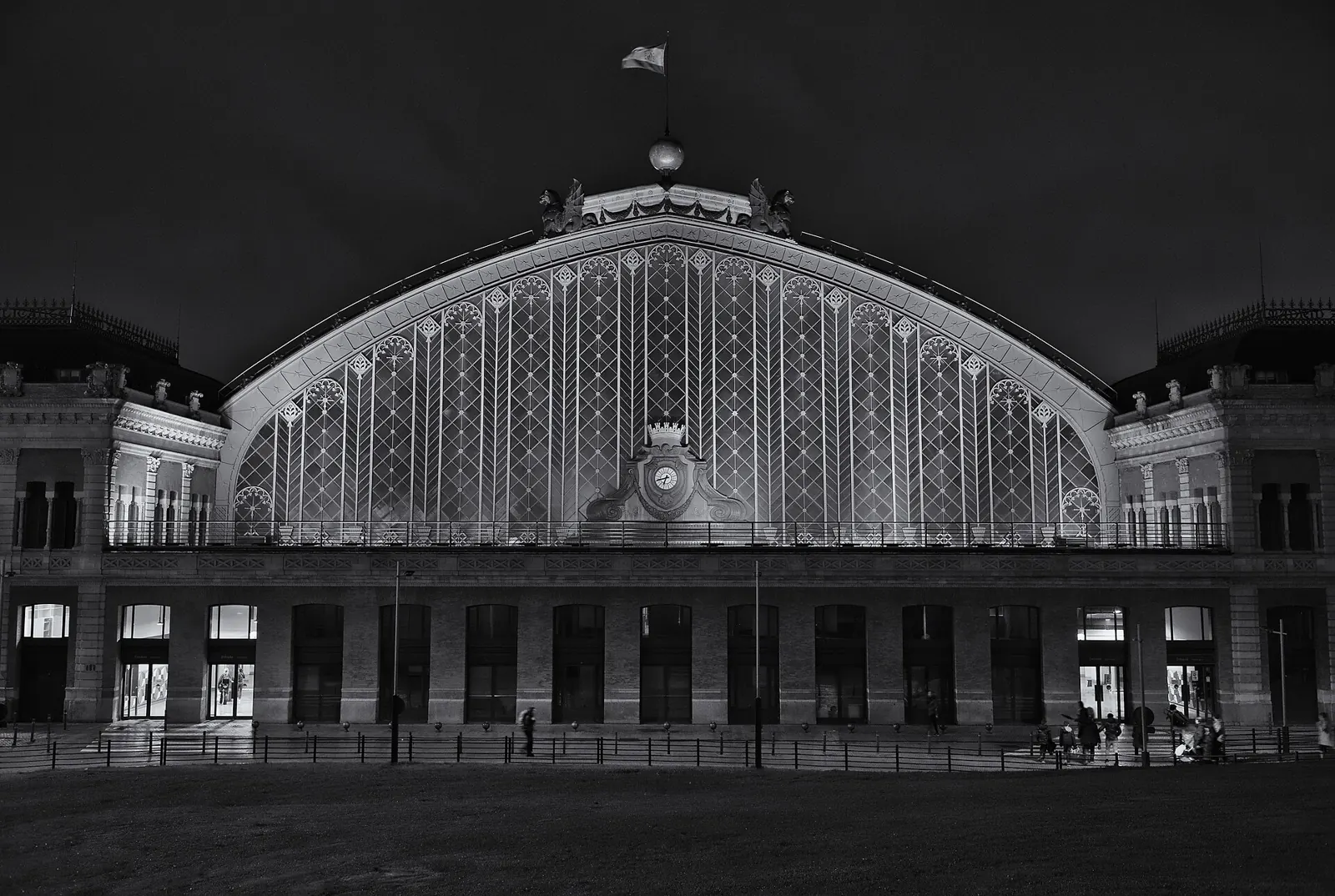 The historic Atocha station building