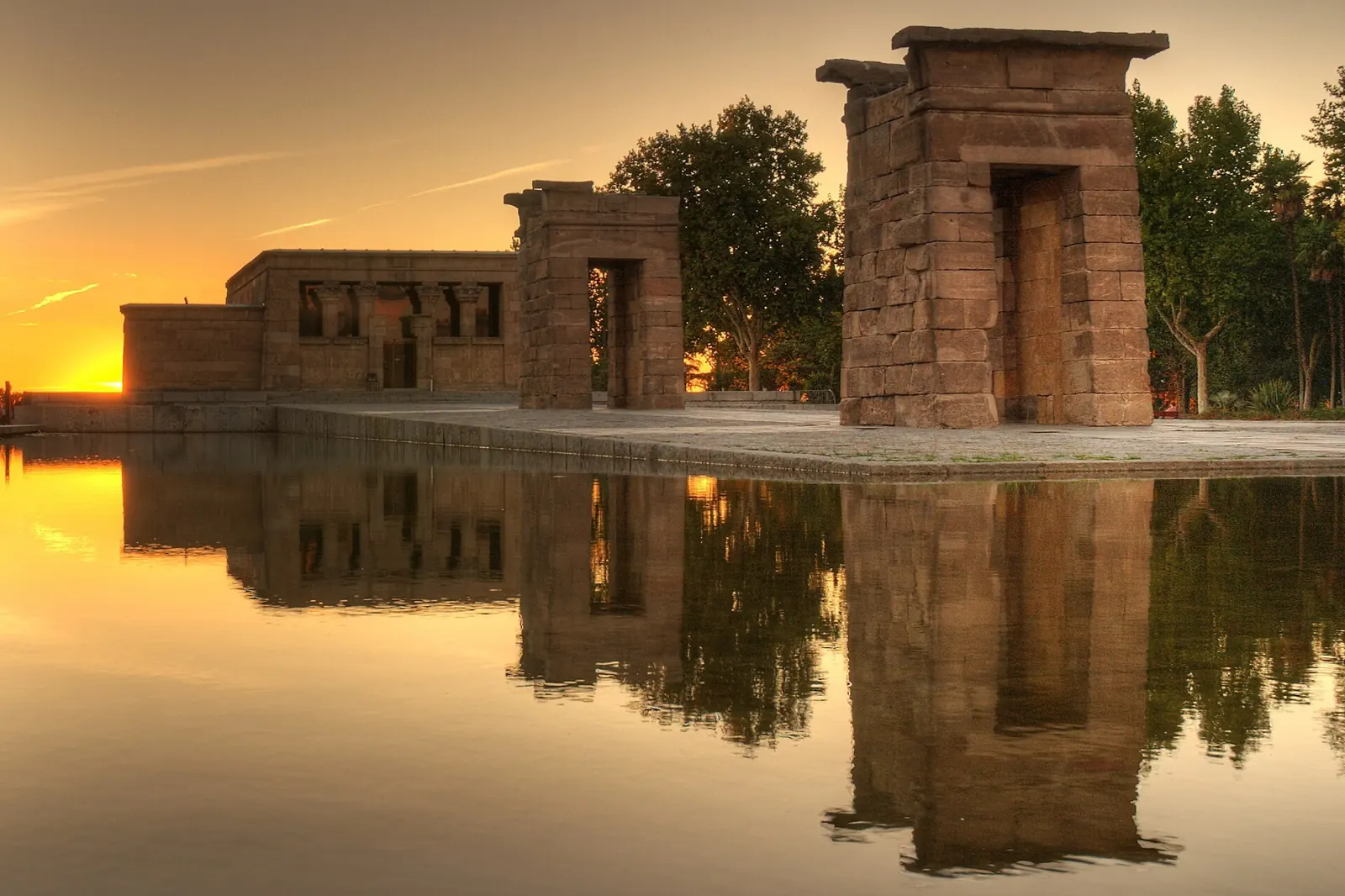 Templo de Debod al atardecer