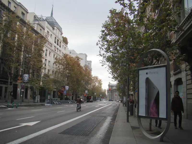 Calle de Serrano in the Salamanca district